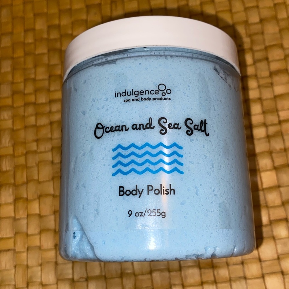 Indulgence spa and beauty products body polish ocean and sea salt scrub NWT